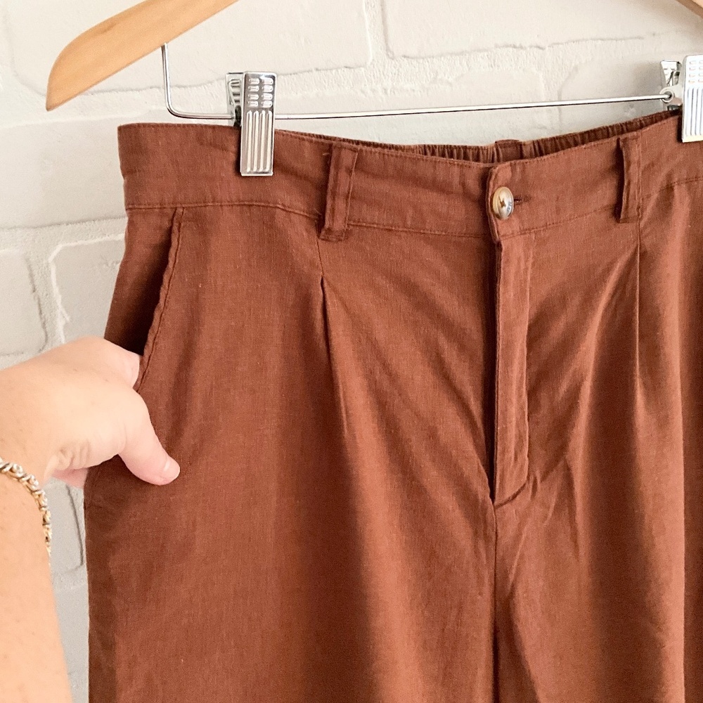 Linen Blend Max Cocos Culotte - Picture 3 of 16